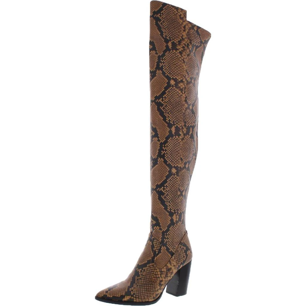 商品Vince Camuto|Vince Camuto Womens Cottara Snake Print Pointed Toe Thigh-High Boots,价格¥509,第1张图片