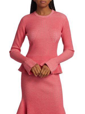 商品3.1 Phillip Lim|Rib-Knit Peplum Sweater,价格¥1200,第1张图片