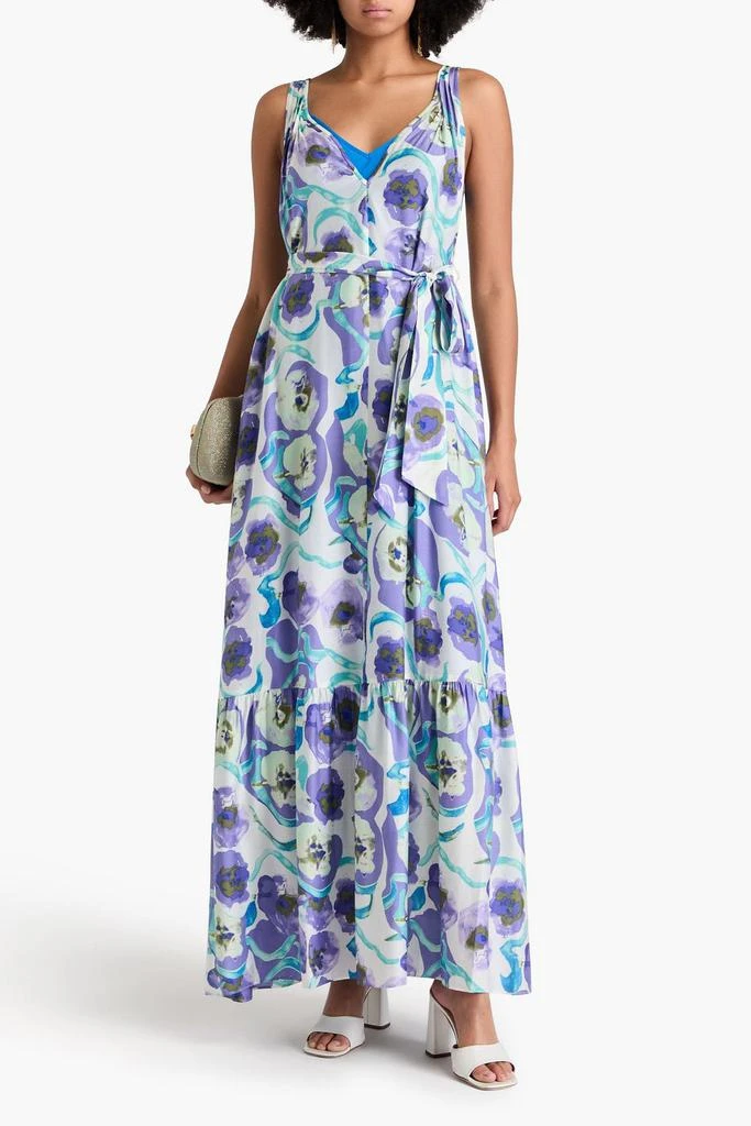 商品Diane von Furstenberg|Jodie floral-print habotai maxi dress,价格¥798,第2张图片详细描述