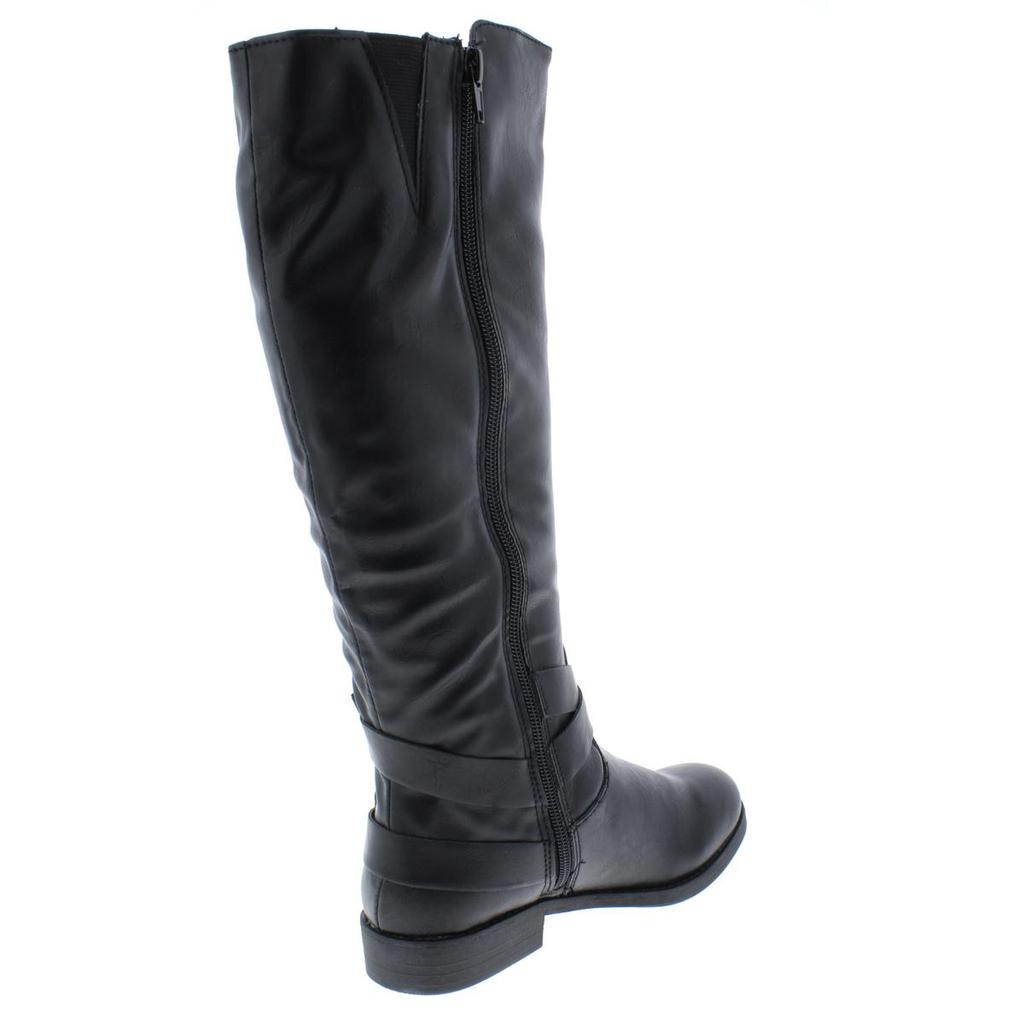 Style & Co. Womens Madixe Faux Leather Knee High Riding Boots商品第5张图片规格展示