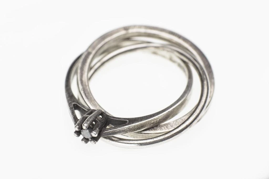 商品JULIA ZIMMERMANN|JULIA ZIMMERMANN TIGHTLY KNIT DIAMOND RING,价格¥3171,第1张图片