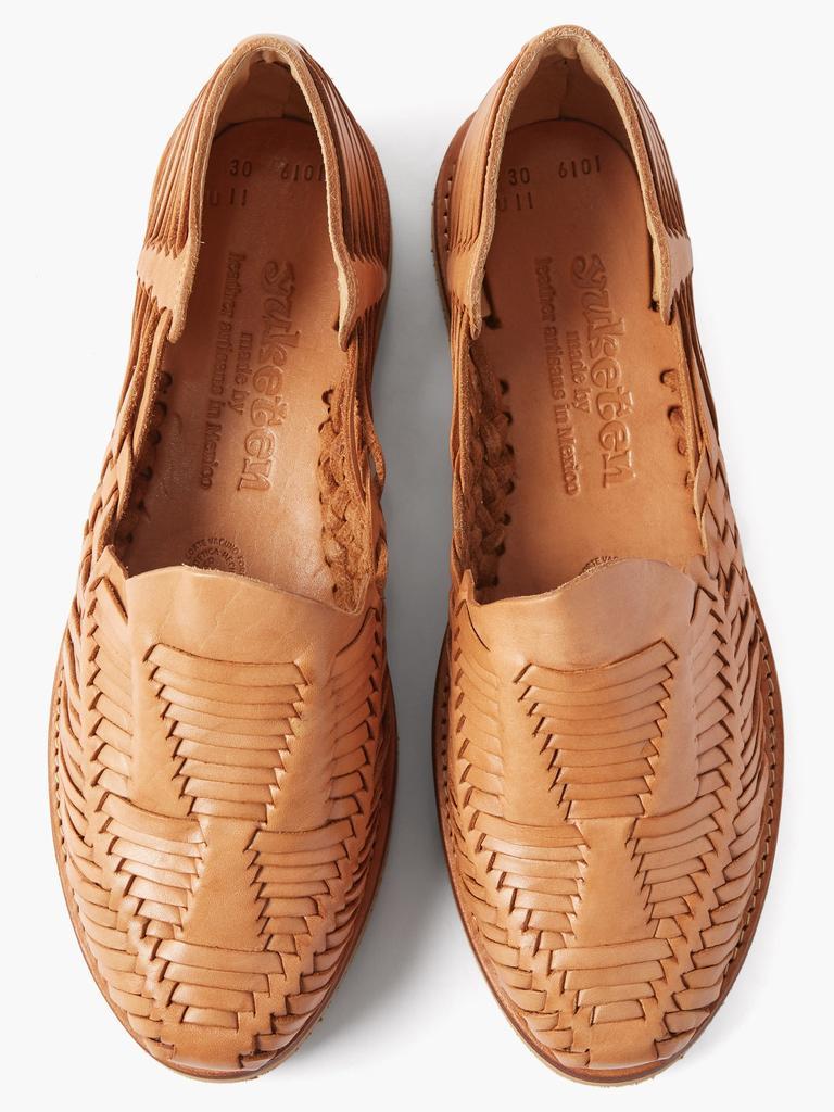 商品Yuketen|Alejandro woven-leather loafer sandals,价格¥1115,第5张图片详细描述