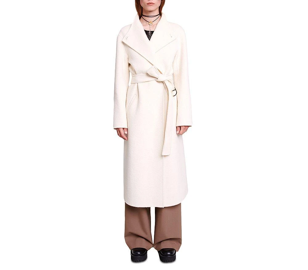商品Maje|Genesis Belted Long Coat,价格¥5835,第1张图片