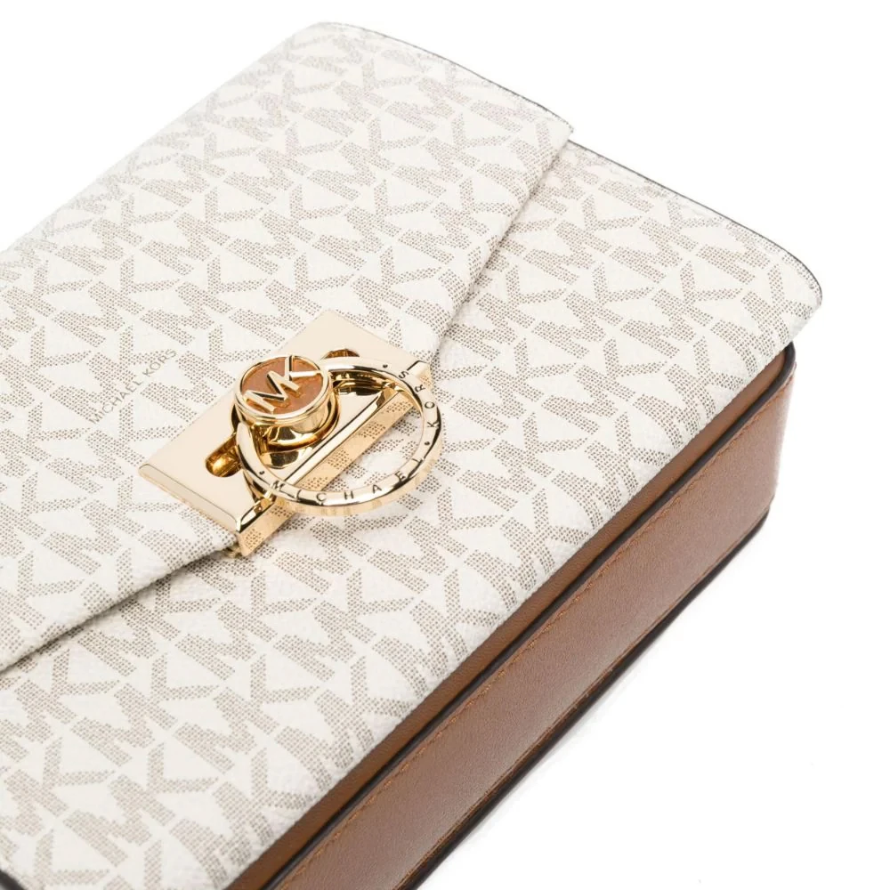 MICHAEL KORS 女士奶油色经典印花超小号Hendrix单肩包 32F0G1HC0B-VANILLAACRN 商品