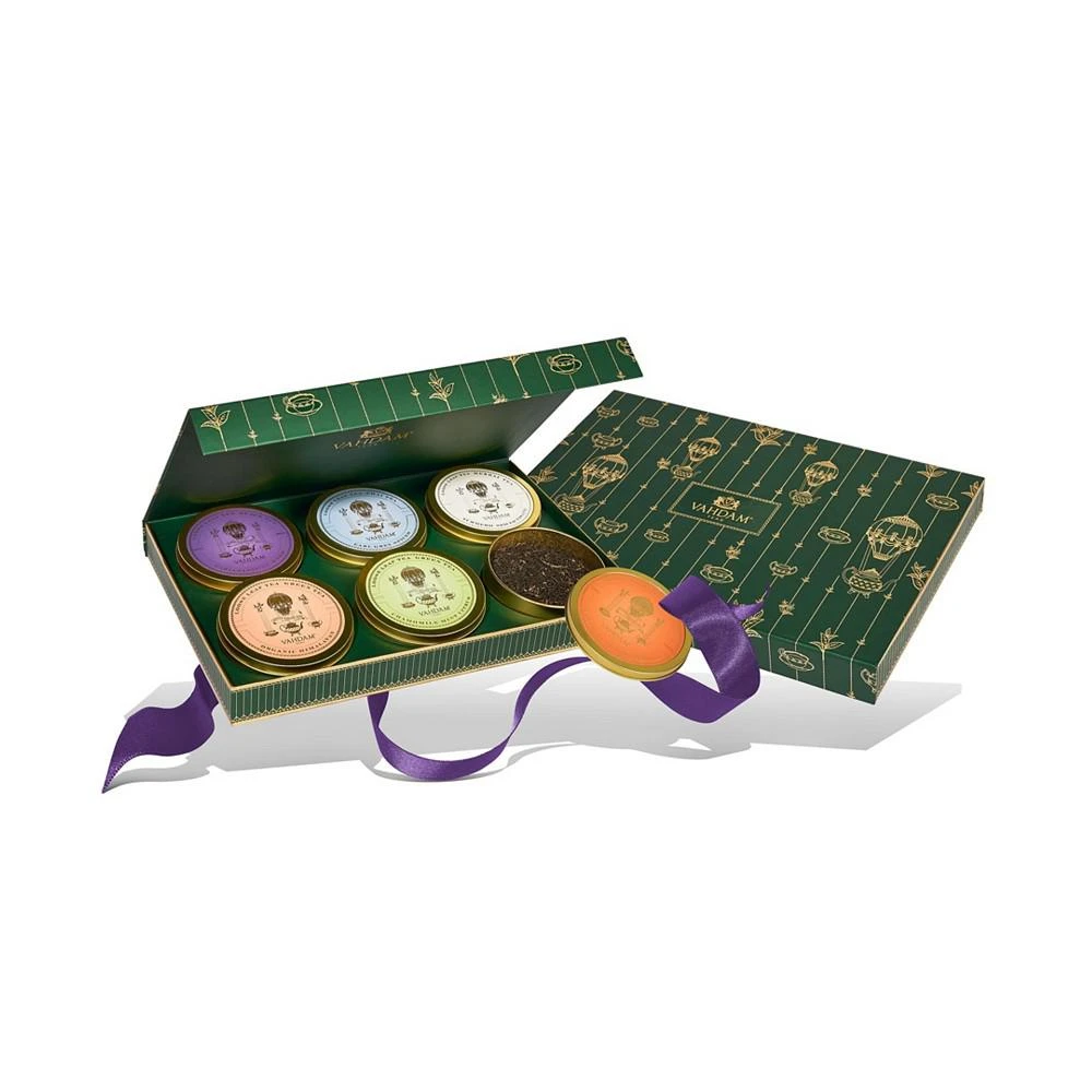 商品Vahdam Teas|World Tea Assortment, Gift Set, 6 Teas 150 Servings,价格¥448,第2张图片详细描述