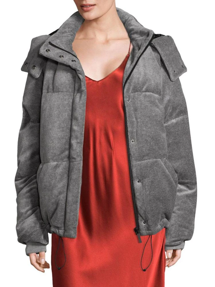 商品KENDALL + KYLIE|Velour Puffer Jacket,价格¥1312,第1张图片