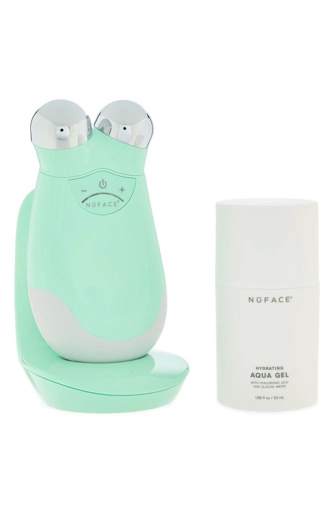 商品NuFace|Trinity Smart Advanced Facial Toning Device Set - Seafoam - Refurbished,价格¥974,第1张图片