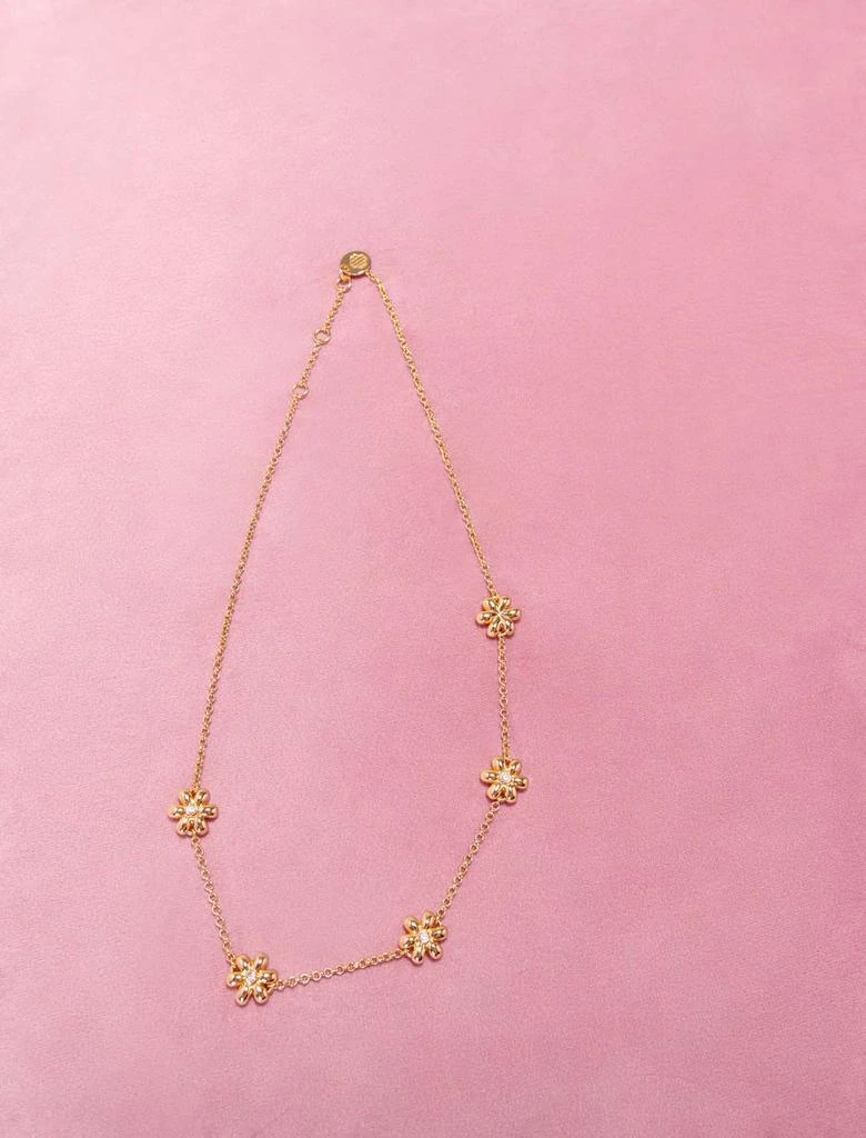 商品Maje|Maje Woman's brass Chain: 223NFLOWERNECKLACE for Spring/Summer, One Size, in color Gold / Yellow,价格¥602,第1张图片