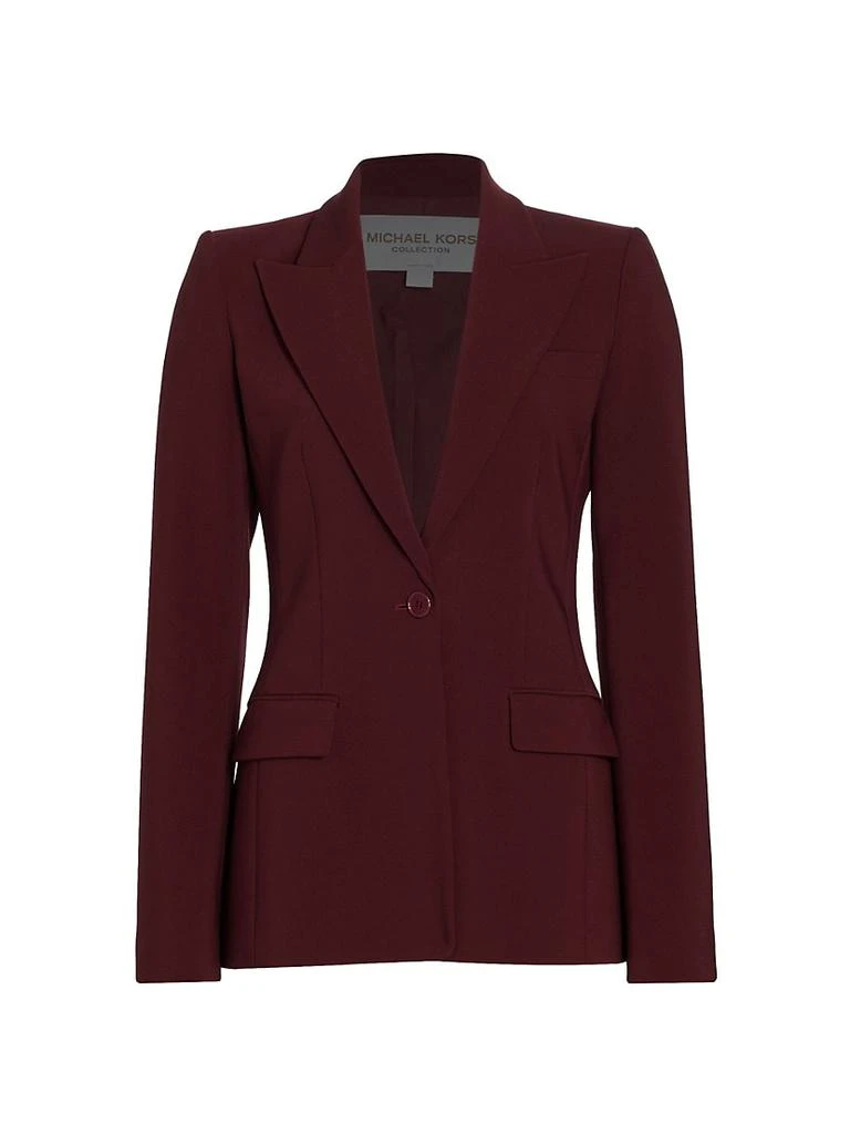 商品Michael Kors|Georgina Single-Breasted Virgin-Wool Blazer,价格¥5610,第1张图片