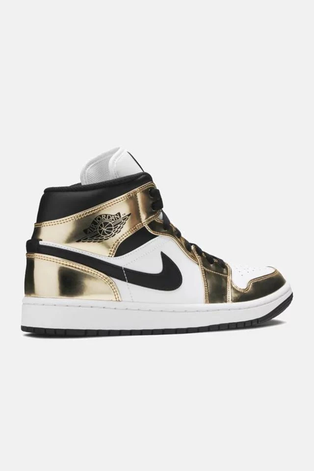 商品Jordan|Nike Air Jordan 1 Mid Se 'Metallic Gold' Sneaker - Dc1419-700,价格¥1436,第3张图片详细描述