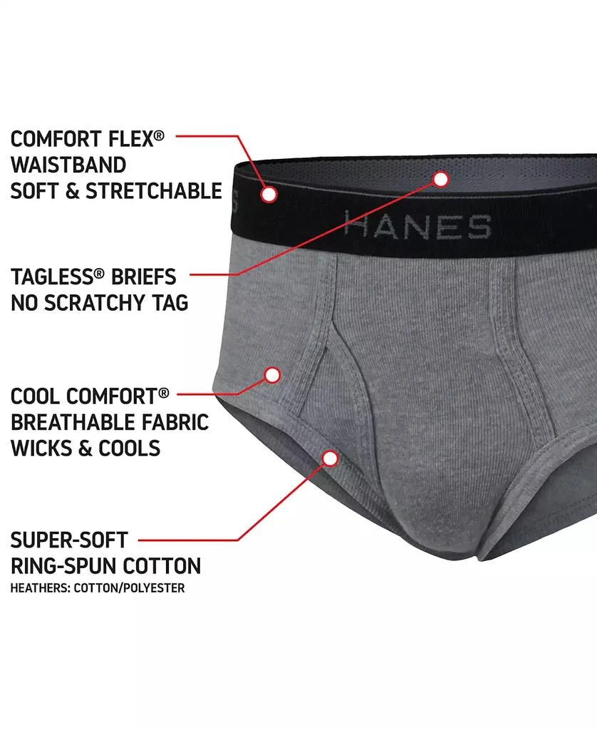 商品Hanes|Big Boys Ultimate Cotton Blend Dyed Brief, Pack of 5,价格¥187,第3张图片详细描述