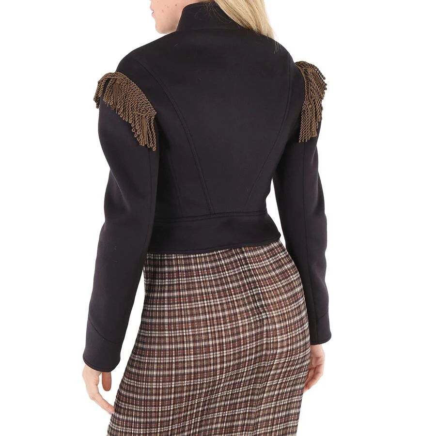 商品Burberry|Burberry Ladies Dark Navy Braid Detail Military Wool Jacket, Brand Size 38 (US Size 0),价格¥2195,第3张图片详细描述