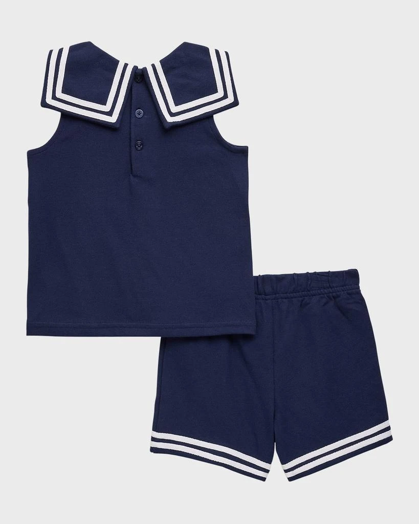 商品Ralph Lauren|Boy's Stretch Mesh Tank Shirt and Shorts Set, Size 3M-24M,价格¥249,第2张图片详细描述