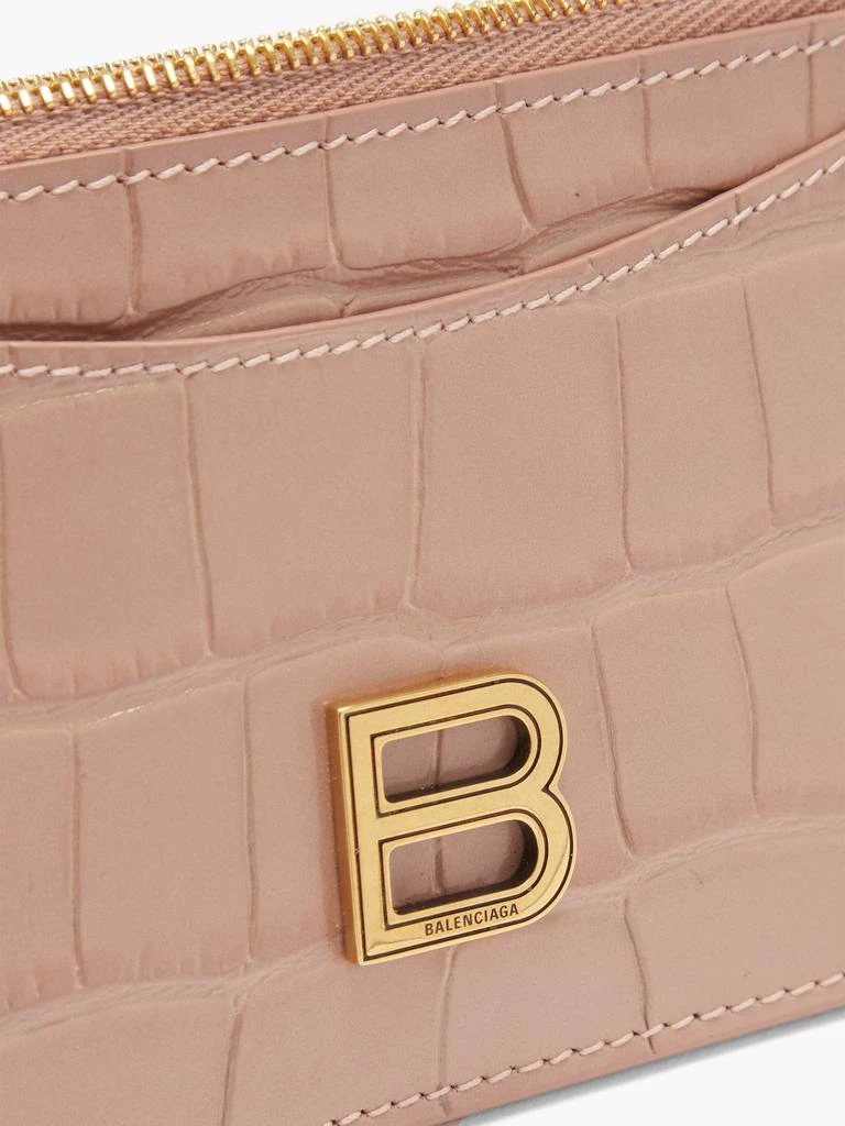 商品Balenciaga|Hourglass zipped croc-effect leather cardholder,价格¥3323,第2张图片详细描述