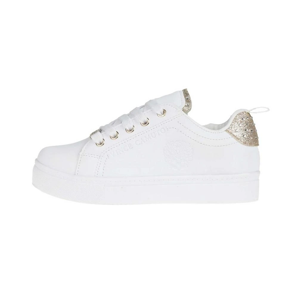 Little Girls Lace-Up Fashion Sneakers with Sugar Glitter and Stones 商品