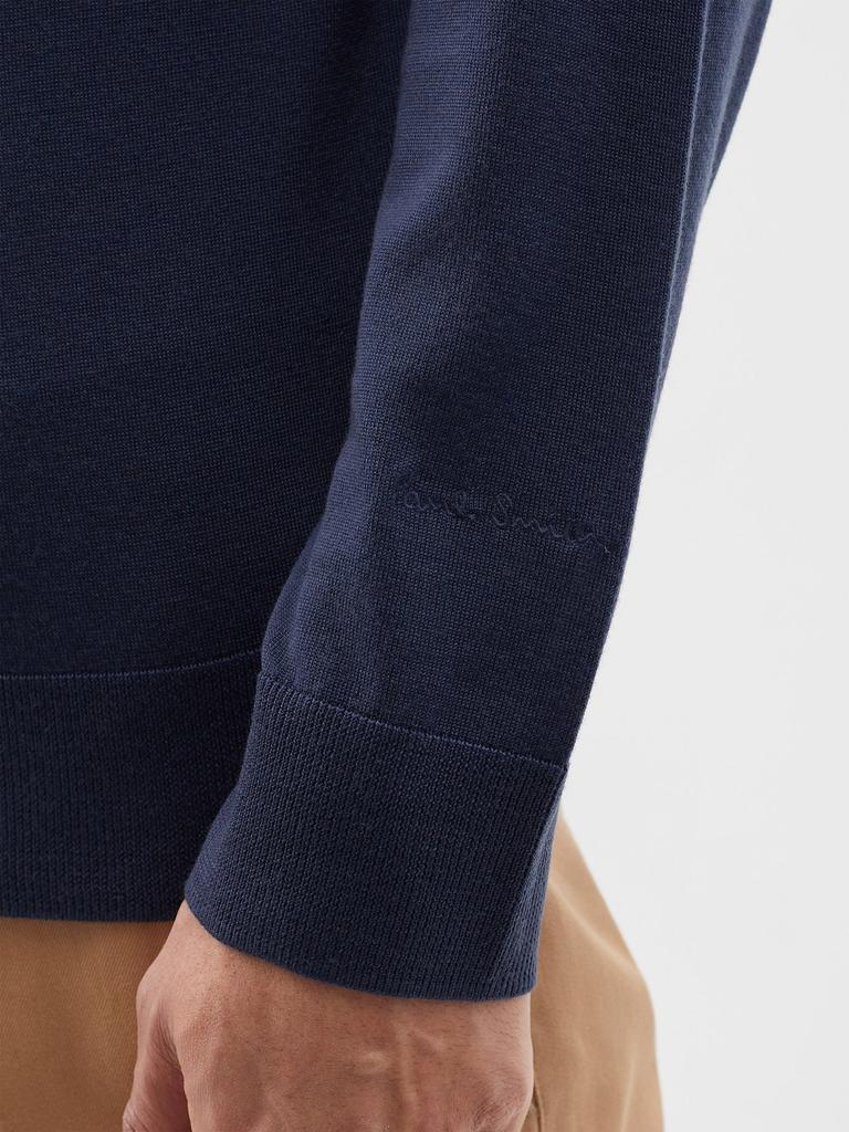 Merino long-sleeved polo shirt商品第3张图片规格展示