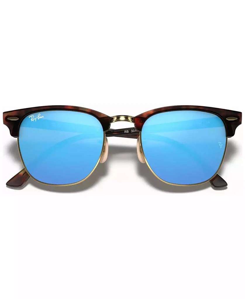 商品Ray-Ban|Unisex Sunglasses, RB3016 CLUBMASTER MINERAL FLASH LENSES,价格¥1535,第5张图片详细描述