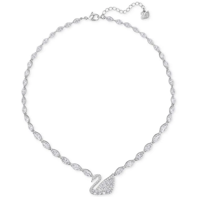 商品Swarovski|银色水晶天鹅项圈项链,价格¥1474,第1张图片