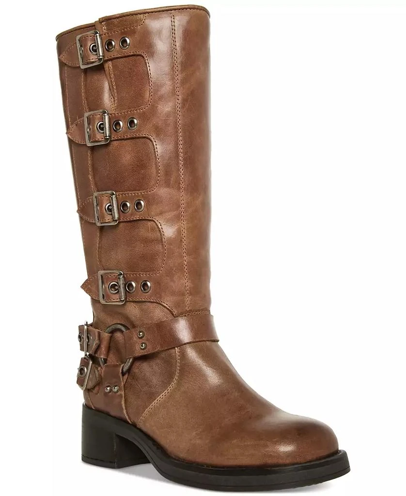 商品Steve Madden|Women's Brocks Buckled Mid-Calf Moto Boots,价格¥1189,第1张图片