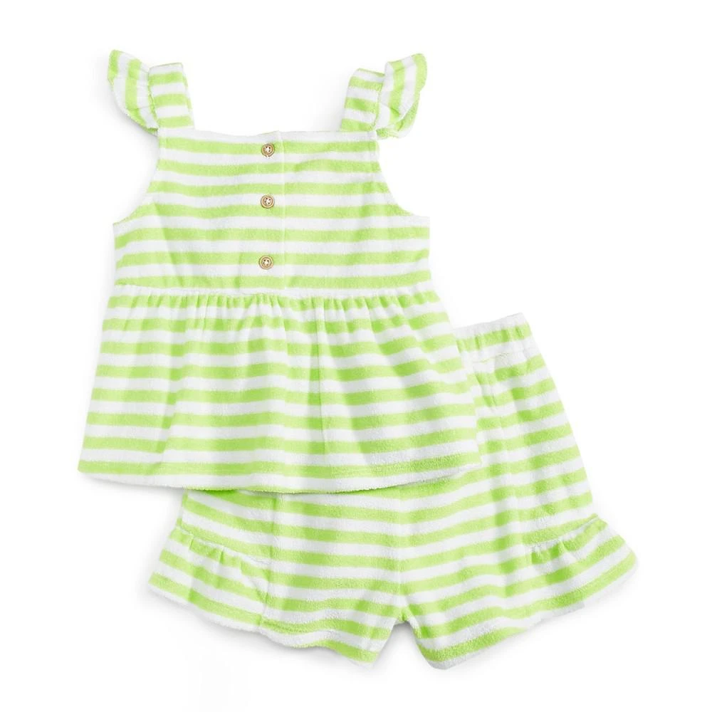 商品First Impressions|Baby Girls 2-Pc. Terrycloth Short Set, Created for Macy's,价格¥36,第2张图片详细描述