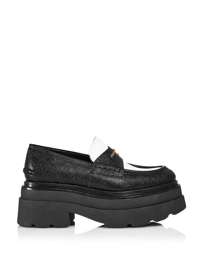 商品Alexander Wang|Women's Carter Slip On Platform Loafer Flats,价格¥3576,第2张图片详细描述