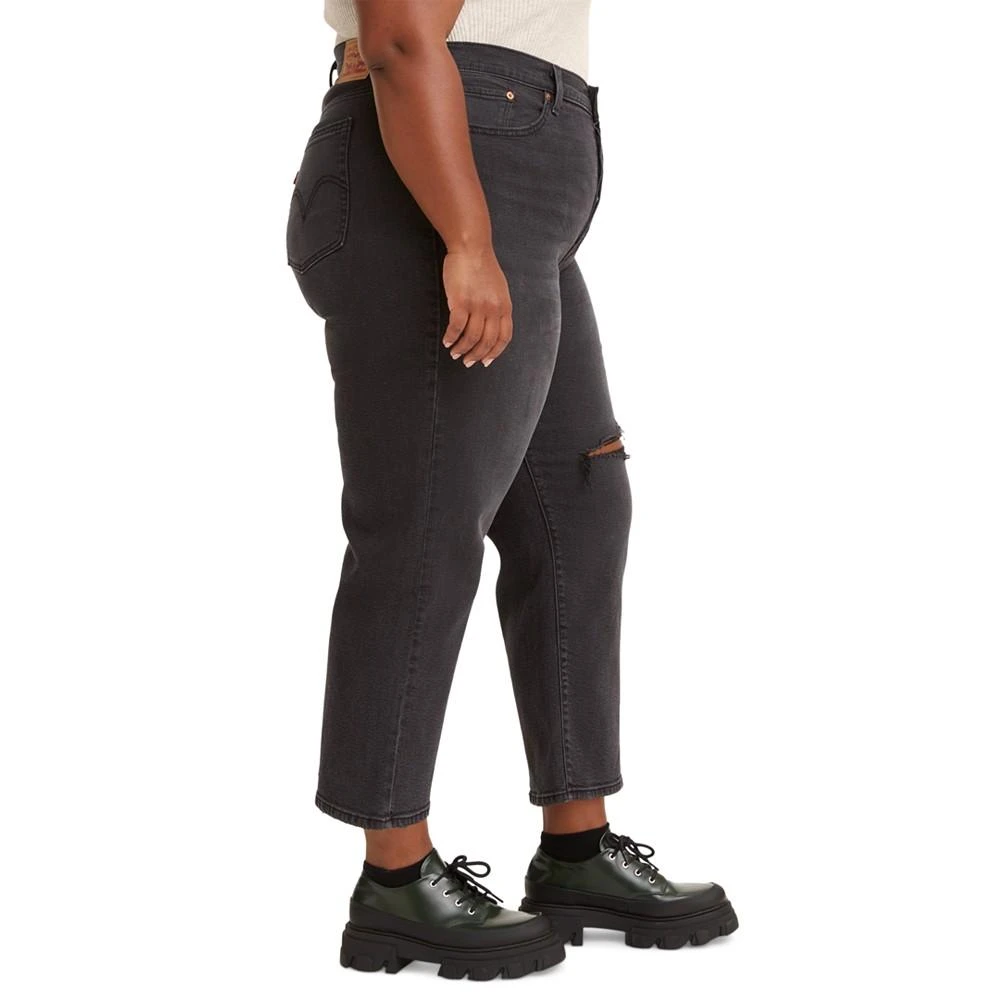 商品Levi's|Trendy Plus Size Wedgie Straight-Leg Jeans,价格¥178,第3张图片详细描述