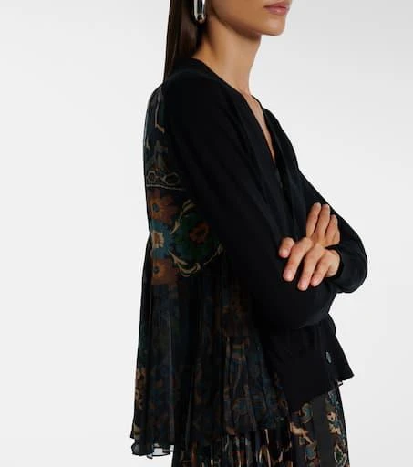 商品Sacai|Cotton tulle cardigan,价格¥8715,第5张图片详细描述
