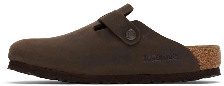 商品Birkenstock|Brown Regular Soft Footbed Boston Clogs,价格¥748,第3张图片详细描述