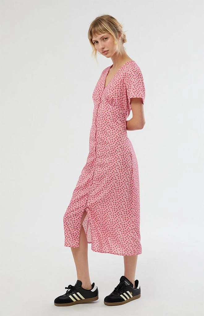 商品Daisy Street|Button Front Split Midi Dress,价��格¥326,第3张图片详细描述