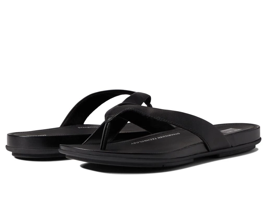 商品FitFlop|Gracie Leather Flip-Flops,价格¥639,第1张图片