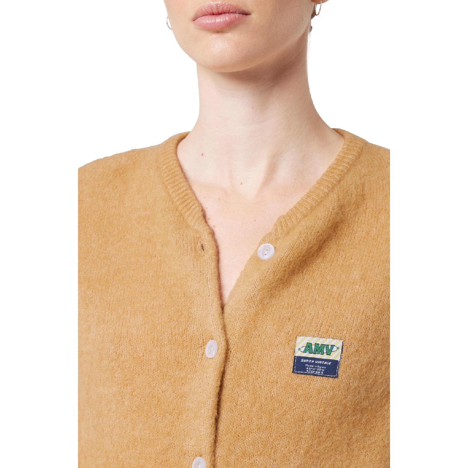 【特惠9.0折】包邮包税【预售7天发货】 AMERICAN VINTAGE 23秋冬 女士 针织衫 Vitow 羊毛衫 AMVXCJV6BRW商品第4张图片规格展示