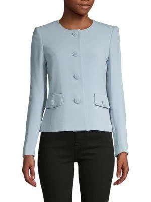 商品Karl Lagerfeld Paris|Long-Sleeve Roundneck Jacket,价格¥226,第1张图片