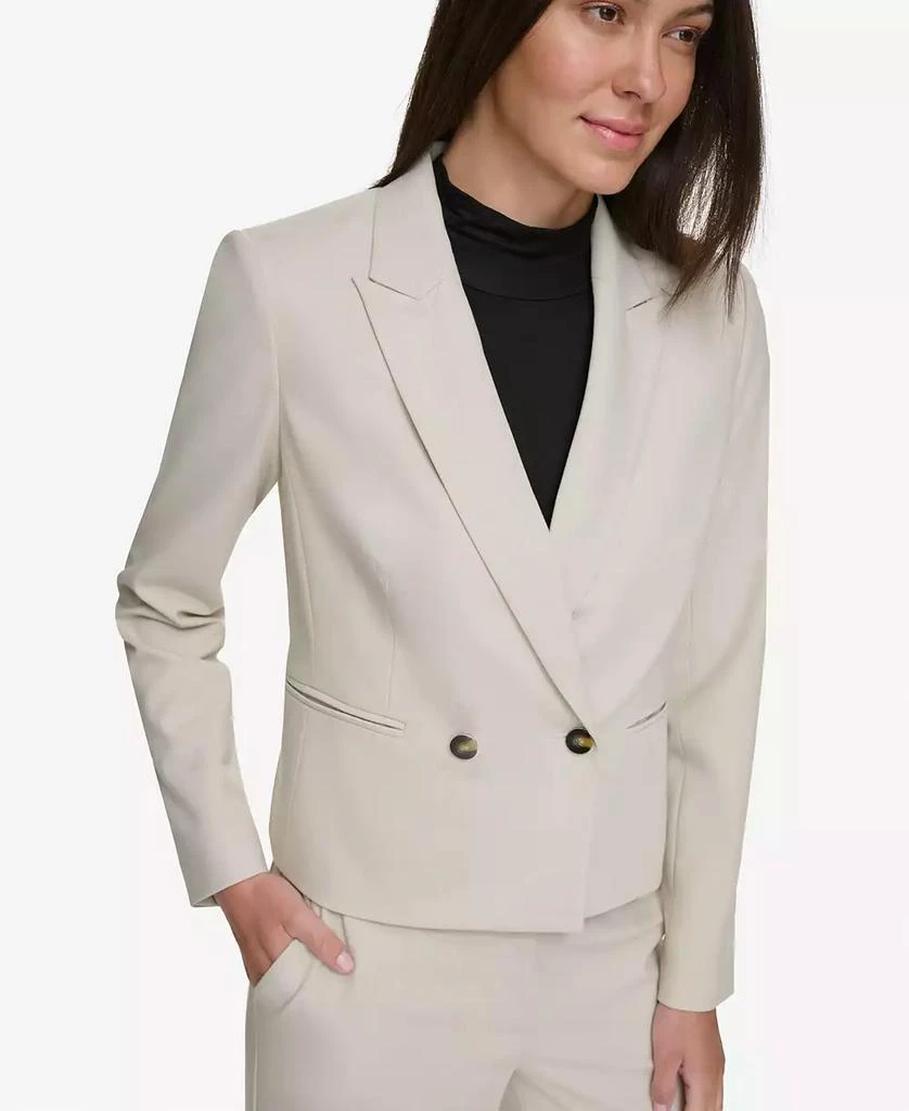 商品DKNY|Women's Peak-Lapel Button Blazer,价格¥1122,第3张图片详细描述