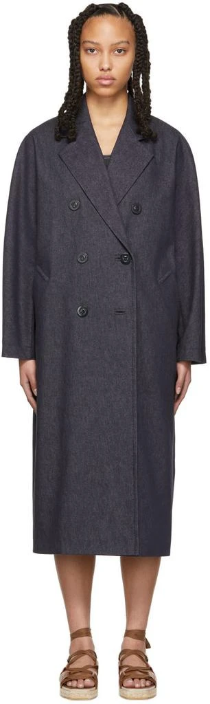 商品Max Mara|Blue Denim Bacco Icon Coat,价格¥4701,第1张图片
