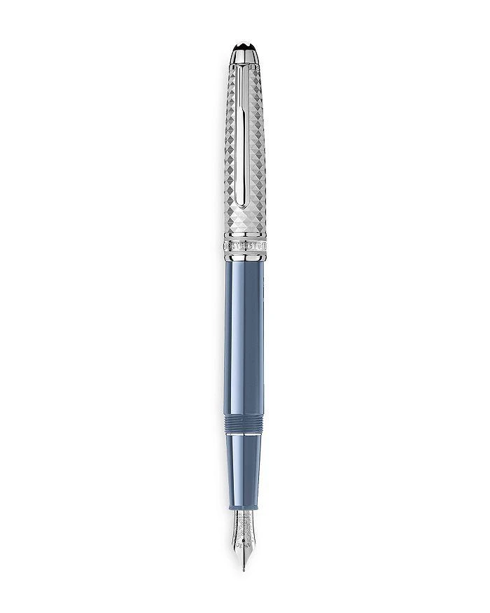 商品MontBlanc|Meisterstück Glacier Blue Precious Resin Doué Fountain Pen,价格¥8581,第1张图片