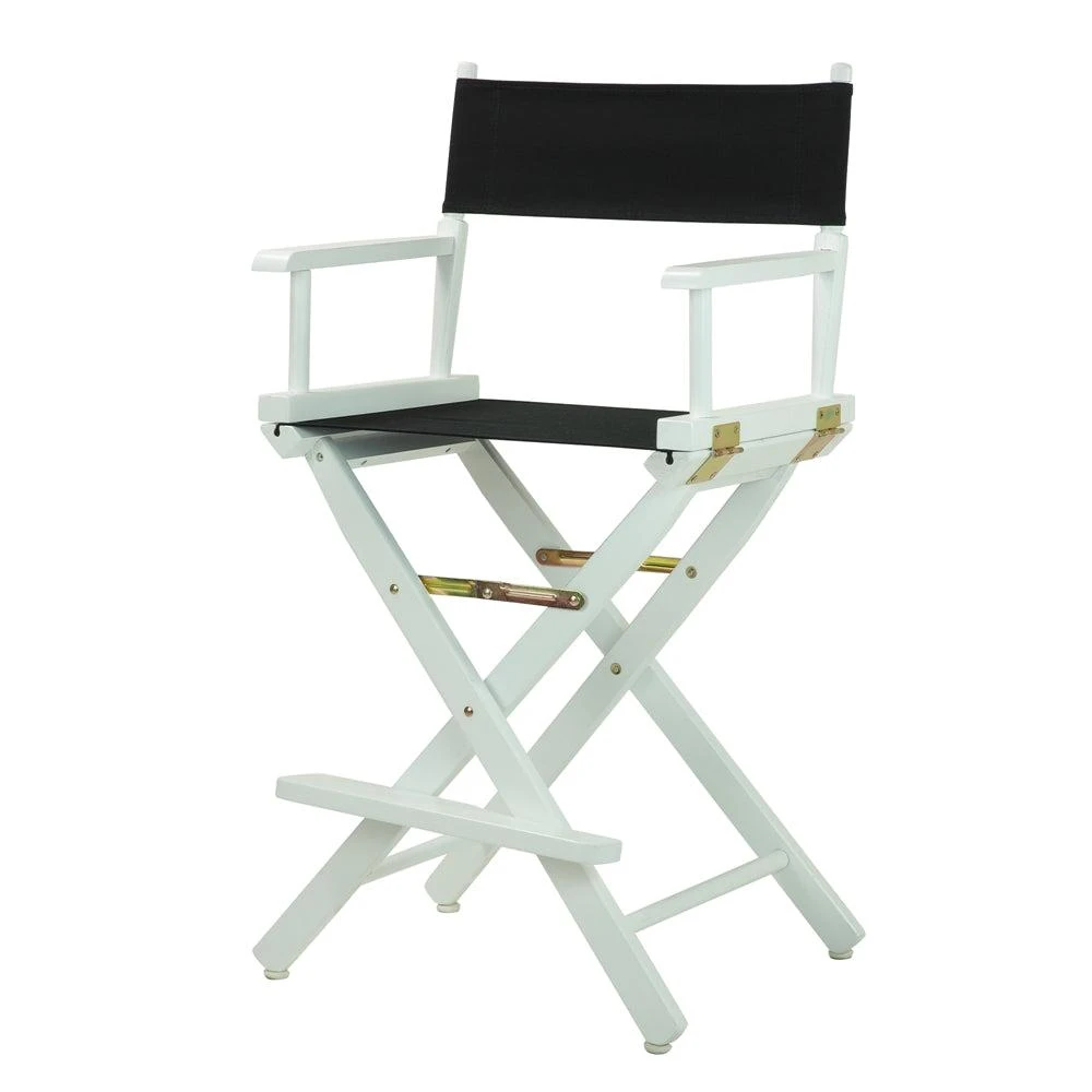 商品Casual Home|24" Director's Chair White Frame-Black Canvas,价格¥1035,第2张图片详细描述