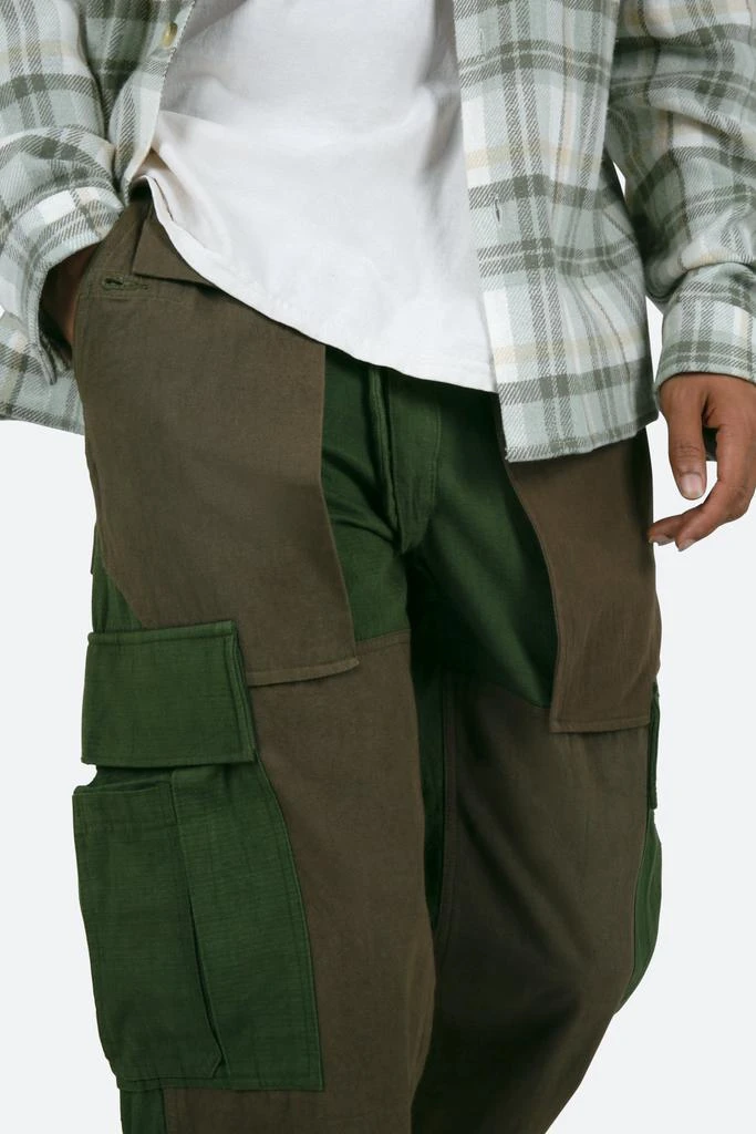 Paneled Cargo Pants - Olive 商品