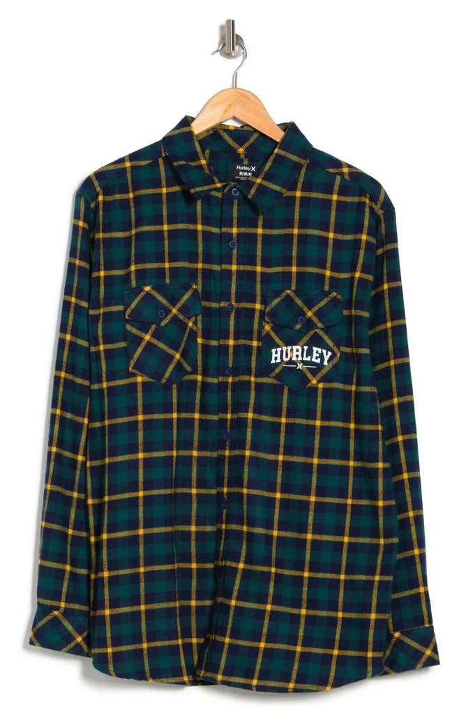 商品Hurley|Intern Plaid Flannel Button-Up Shirt,价格¥100,第3张图片详细描述