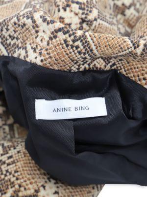 商品[二手商品] ANINE BING|Anine Bing Madeline Blazer In Python Print Polyamide,价格¥1221,第5张图片详细描述
