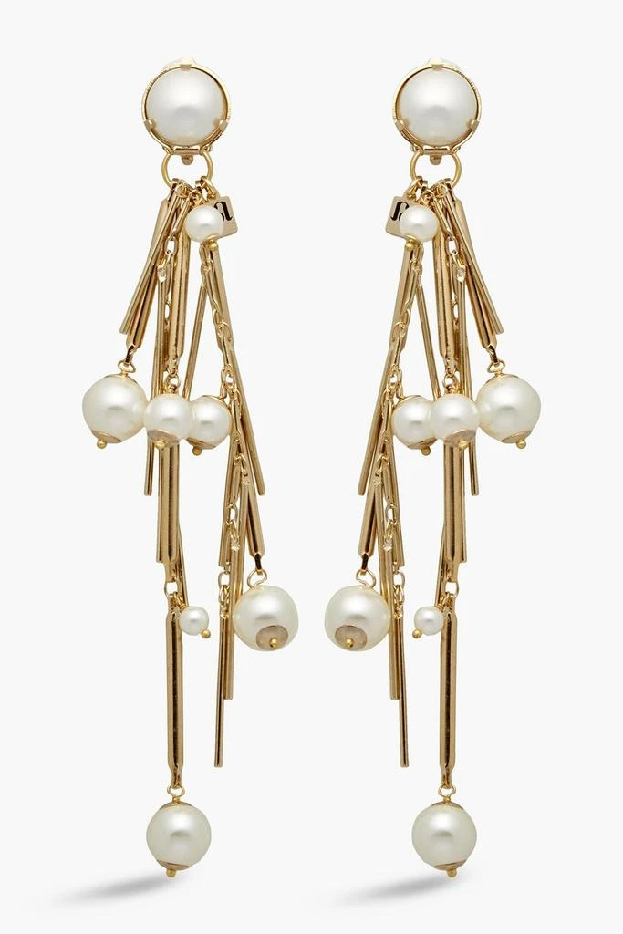 商品ROSANTICA|Gold-tone faux pearl clip earrings,价格¥945,第1张图片