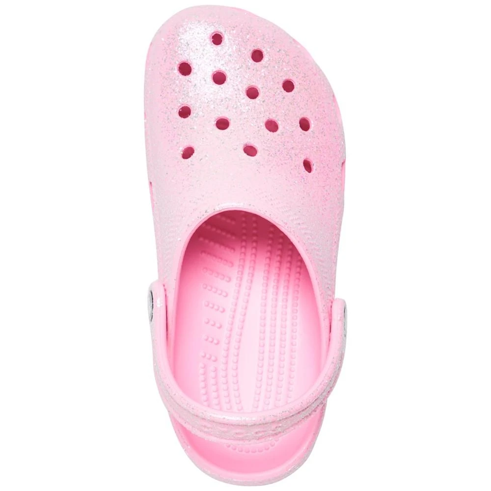 商品Crocs|Big Girls Classic Glitter Clogs from Finish Line,价格¥337,第5张图片详细描述