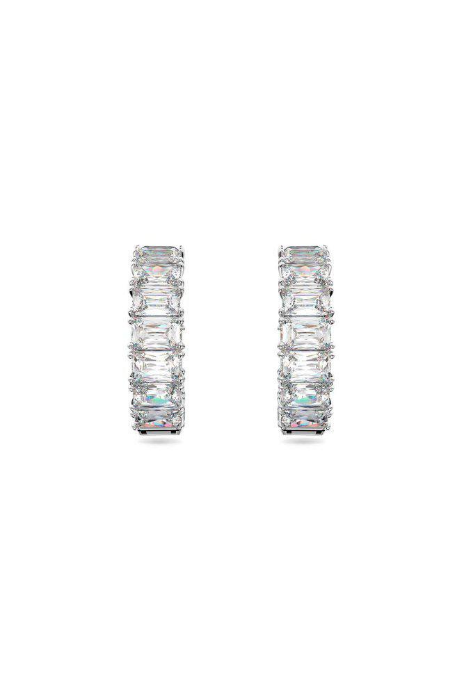 商品Swarovski|Swarovski Millenia Octagon Cut Hoop Earrings,价格¥1175,第1张图片