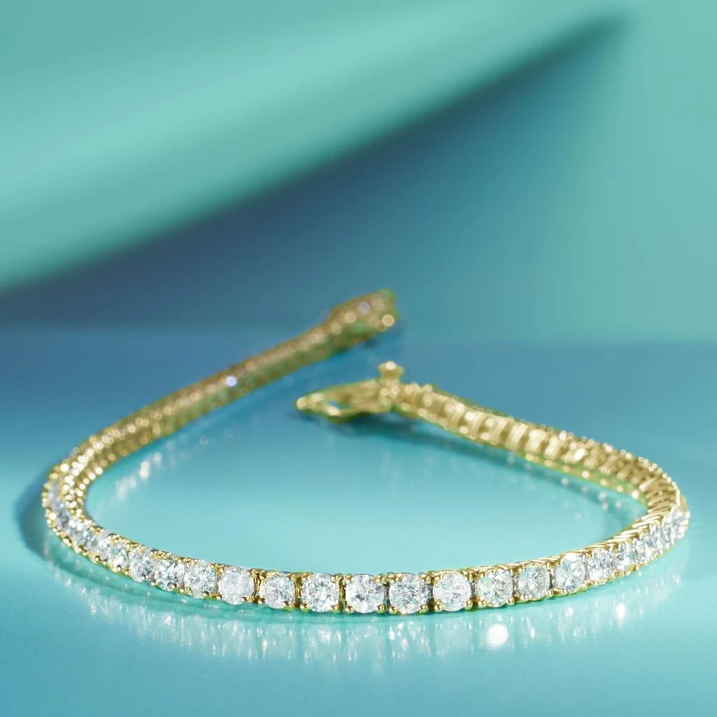 商品Ross-Simons|Diamond Tennis Bracelet in 14kt Yellow Gold,价格¥30751,第4张图片详细描述