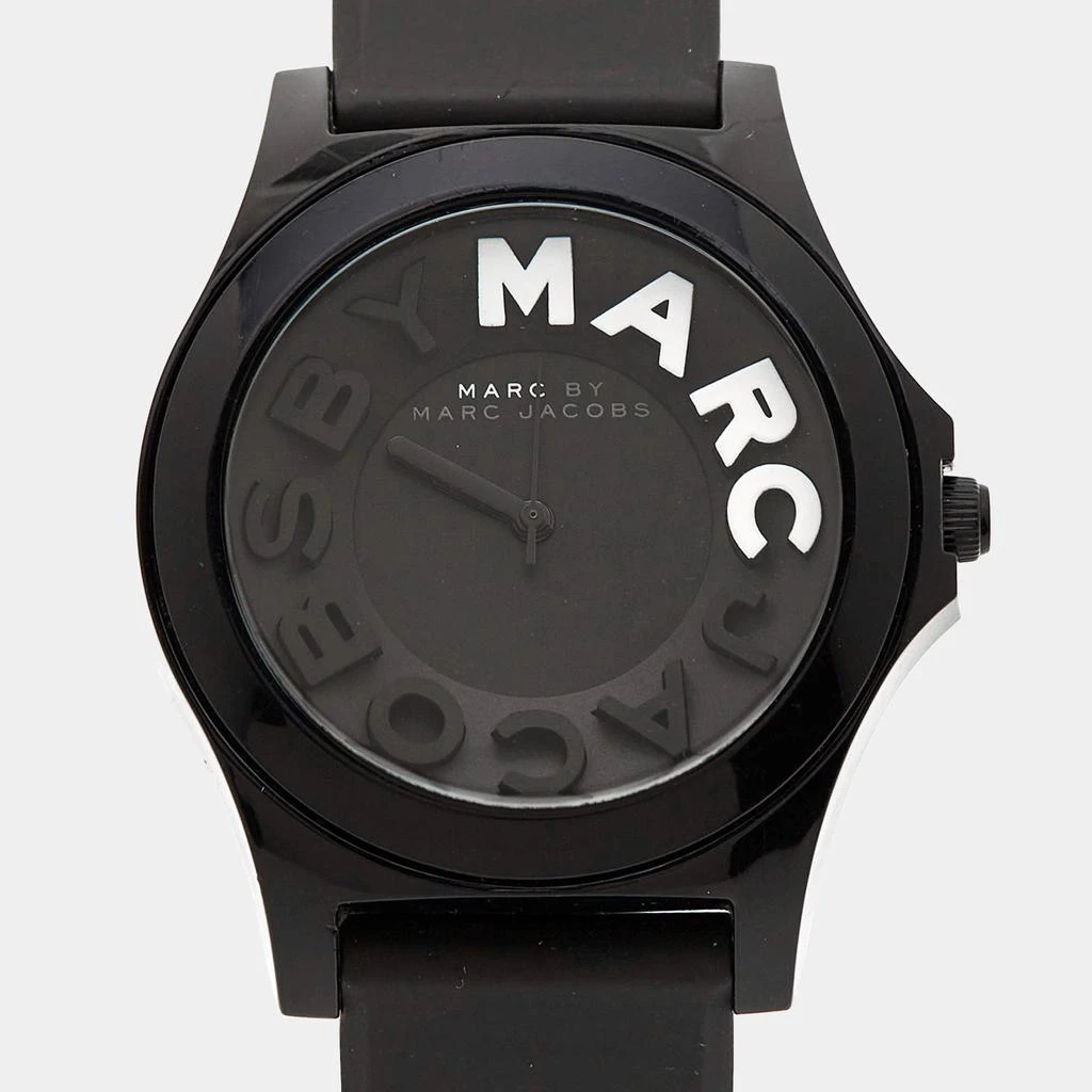 商品[二手商品] Marc Jacobs|Marc by Marc Jacobs Black Perspex Rubber Sloane MBM4025 Women's Wristwatch 39 mm,价格¥864,第2张图片详细描述