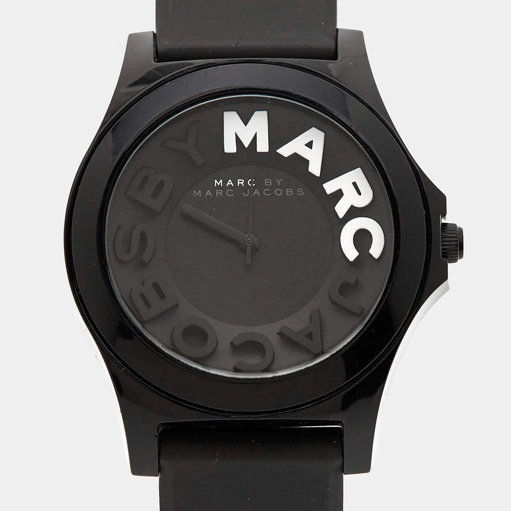 商品[二手商品] Marc Jacobs|Marc by Marc Jacobs Black Perspex Rubber Sloane MBM4025 Women's Wristwatch 39 mm,价格¥887,第2张图片详细描述