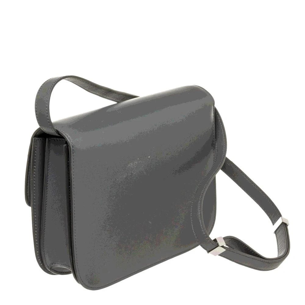 商品[二手商品] Celine|Celine Grey Leather Box Classic Medium Shoulder Bag,价格¥22835,第3张图片详细描述