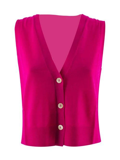商品Parosh|Parosh V-neck Knitted Cardigan Gilet,价格¥920,第1张图片