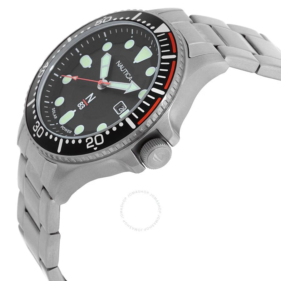 商品Nautica|Cocoa Beach Solar-Powered Black Dial Men's Watch NAPCBS307,价格¥657,第2张图片详细描述