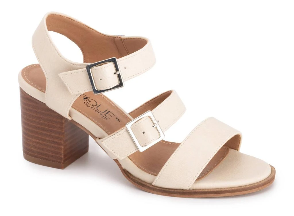 商品Corkys Footwear|Women's Banter Heeled Sandal In Cream,价格¥367,第1张图片