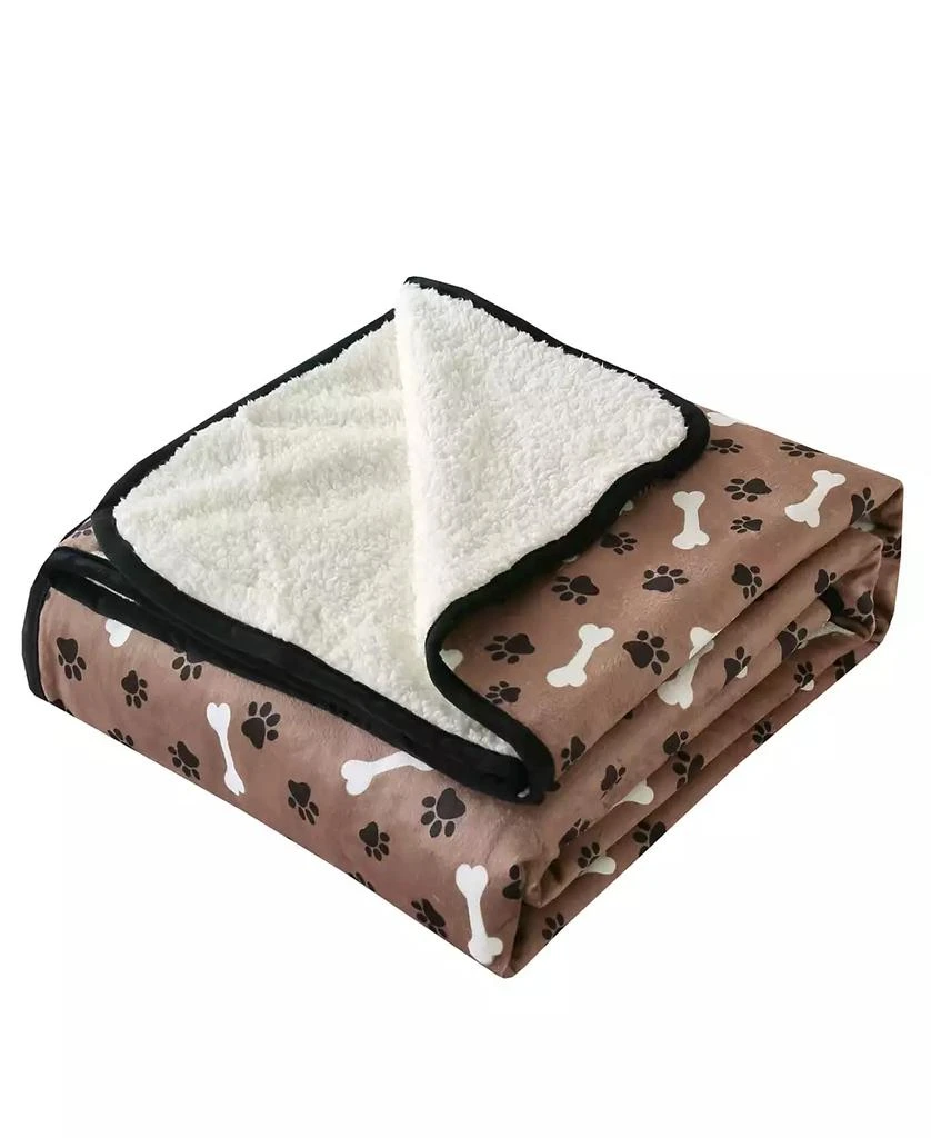 商品Happycare Textiles|Advanced Water Resistant Pets Print Comfort Throw, 50" x 60",价格¥195,第2张图片详细描述